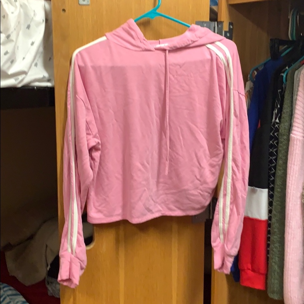 Pink tee hoodie
